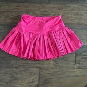 Goldhinge Hot Pink Pleated Tennis Skirt size small